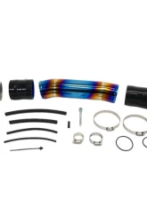PLM Silver Cast Aluminum Turbo Inlet Pipe Kit Stainless Burnt Blue Honda Civic FC 1.5T 2016+                                     - PLM-HFC-TB-IN-SS-TIT - Image 3