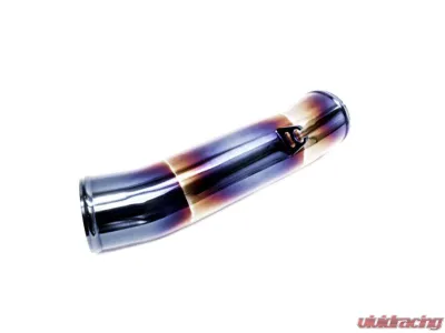 PLM Silver Cast Aluminum Turbo Inlet Pipe Kit Stainless Burnt Blue Honda Civic FC 1.5T 2016+ - PLM-HFC-TB-IN-SS-TIT