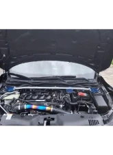 PLM Silver Cast Aluminum Turbo Inlet Pipe Kit Stainless Burnt Blue Honda Civic FC 1.5T 2016+                                     - PLM-HFC-TB-IN-SS-TIT - Image 3