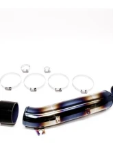 PLM Stainless Burnt Blue Turbo Inlet Pipe Kit Honda Civic Type R FK8 2017+                                     - PLM-HFK8-TB-IN-SS-TIT - Image 3