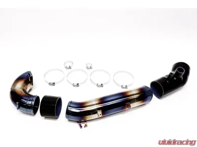 PLM Stainless Burnt Blue Turbo Inlet Pipe Kit Honda Civic Type R FK8 2017+ - PLM-HFK8-TB-IN-SS-TIT