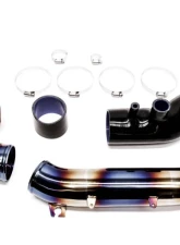 PLM Stainless Burnt Blue Turbo Inlet Pipe Kit Honda Civic Type R FK8 2017+                                     - PLM-HFK8-TB-IN-SS-TIT - Image 2