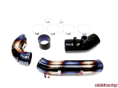 PLM Stainless Burnt Blue Turbo Inlet Pipe Kit Honda Civic Type R FK8 2017+ - PLM-HFK8-TB-IN-SS-TIT