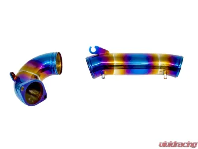 PLM Burnt Blue Turbo Inlet Pipe Kit Stainless Honda Civic Type R FL5 2023+ - PLM-HFL5-TB-IN-SS-TIT