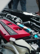 PLM Burnt Blue Turbo Inlet Pipe Kit Stainless Honda Civic Type R FL5 2023+                                     - PLM-HFL5-TB-IN-SS-TIT - Image 4