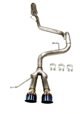 PLM Blue Tip Cat-Back Exhaust Hyundai Veloster 2013-2017                                     - PLM-HFS-CB-EXH-BLUE - Image 2