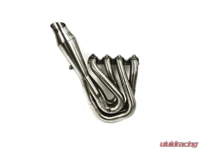 PLM Power Driven H-Series Hood Exit Race Header 4-1 Megaphone H22 F20B H22A Honda Civic | Del Sol | CRX | Acura Integra 1988-2000 - PLM-HH-HOOD-HEADER-SHIELD