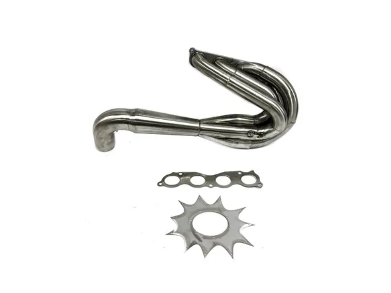 PLM Power Driven K-Series Hood Exit Race Header (4-1 Megaphone) Non-Lean Honda Civic | Del Sol | Acura Integra 1992-2001 - PLM-HK-HOOD-HEADER-SHIELD