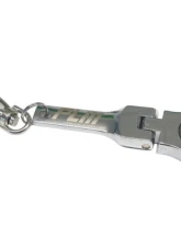 Private Label Mfg PLM Silver 10mm Ratchet Wrench Keychain - High Quality Steel, Chrome Finish                                     - PLM-KEYCHAIN-10MM-SIL - Image 2