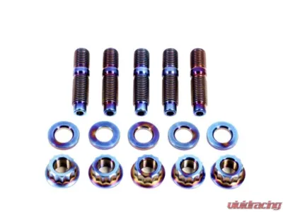 PLM Titanium K-Series Header Manifold Stud Kit K-Series K20 K24 - PLM-M10-BOLT-TITAN-5PCS