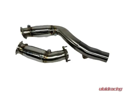 Private Label Mfg 3-Inch Catted Downpipes for BMW M3 F80 & M4 F82 2014+ - PLM-M3-DP-F80-CAT