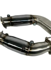 Private Label Mfg 3-Inch Catted Downpipes for BMW M3 F80 & M4 F82 2014+                                     - PLM-M3-DP-F80-CAT - Image 3