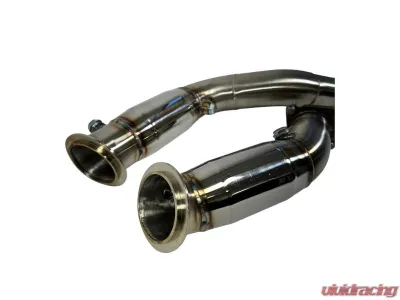 Private Label Mfg 3-Inch Catted Downpipes for BMW M3 F80 & M4 F82 2014+ - PLM-M3-DP-F80-CAT