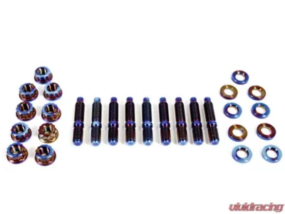 PLM Titanium Exhaust Header Manifold Stud Kit B | D | F | H | J-Series - PLM-M8-BOLT-TITAN-9PCS