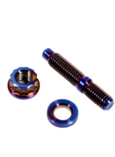 PLM Titanium Exhaust Header Manifold Stud Kit B | D | F | H | J-Series                                     - PLM-M8-BOLT-TITAN-9PCS - Image 2