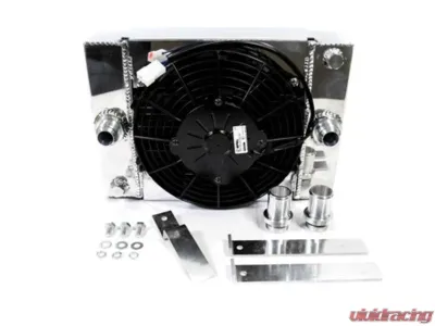 PLM Power Driven Compact Drag Radiator Small w/ SPAL Fan - PLM-RD-SM-SPAL-9