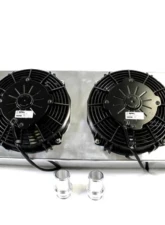 PLM Power Driven Tucked Radiator w/ 2 Fans Honda Acura                                     - PLM-RD-TCK-SPAL - Image 3