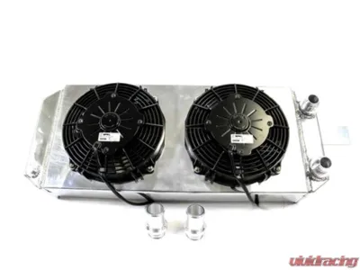 PLM Power Driven Tucked Radiator w/ 2 Fans Honda Acura - PLM-RD-TCK-SPAL