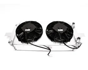 PLM Power Driven Tucked Radiator XL w/ 2 Fans Honda Acura