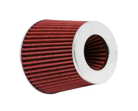 PLM K&N Red Adjustable Size 3inch 3.5inch 4inch Universal Air Filter