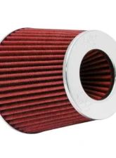 PLM K&N Red Adjustable Size 3inch 3.5inch 4inch Universal Air Filter                                     - PLM-RG-1001-RD - Image 4