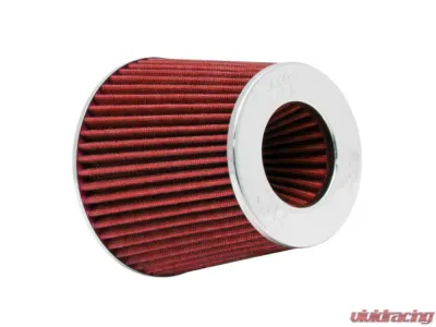 PLM K&N Red Adjustable Size 3inch 3.5inch 4inch Universal Air Filter - PLM-RG-1001-RD