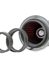 PLM K&N Red Adjustable Size 3inch 3.5inch 4inch Universal Air Filter                                     - PLM-RG-1001-RD - Image 2