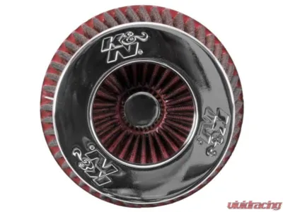PLM K&N Red Adjustable Size 3inch 3.5inch 4inch Universal Air Filter - PLM-RG-1001-RD