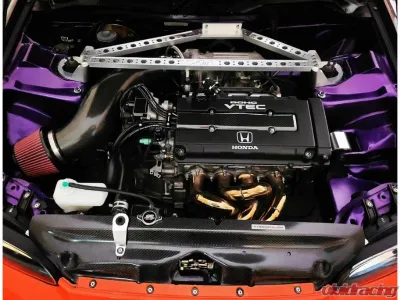 PLM Billet Modular 3 Point Front Strut Tower Bar V2 for B | D | H-Series Honda EG EK DC2 1992-2001 - PLM-STB-001-EG-DC2-BILLET-V2