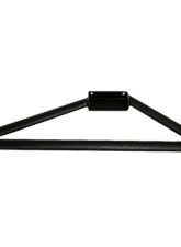 PLM Wrinkle Black 3 Point Front Strut Tower Bar Honda Civic | Acura Integra 1992-2001                                     - PLM-STB-001-EG-DC2-BLACK - Image 2