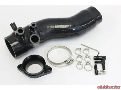 PLM Black Turbo Inlet Hose Kit 3-inch w/ Nozzle Subaru WRX 2015-2021 - PLM-SUB-TB-IN-15-BLACK