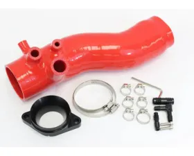 PLM Red Turbo Inlet Hose Kit 3-inch w/ nozzle Subaru WRX 2015-2021