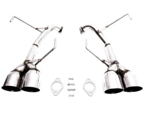 PLM Polished Tip Axle-Back Exhaust Muffler Deletes Subaru WRX | STi Sedans 2011-2014