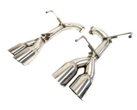 PLM Polished Tips Axle-Back Exhaust / Muffler Deletes Subaru WRX | STI 2015-2021