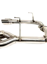 PLM Polished Tips Axle-Back Exhaust / Muffler Deletes Subaru WRX | STI 2015-2021                                     - PLM-SUB-TKP-DUAL-2015-1.5-PO - Image 2