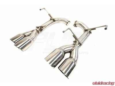 PLM Polished Tips Axle-Back Exhaust / Muffler Deletes Subaru WRX | STI 2015-2021 - PLM-SUB-TKP-DUAL-2015-1.5-PO
