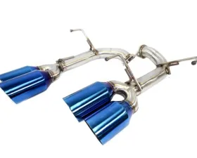 PLM Titanium Blue Tips Axle-Back Exhaust Muffler Deletes V2 Subaru WRX | STI 2015-2021