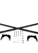 PLM Black Crossbar Brace X-Bar for Subaru WRX 2015+                                     - PLM-SUB-X-BAR-VA-BLK - Image 2
