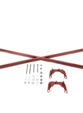 PLM Red Crossbar Brace X-Bar for Subaru WRX 2015+                                     - PLM-SUB-X-BAR-VA-RED - Image 2