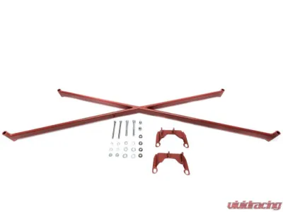 PLM Red Crossbar Brace X-Bar for Subaru WRX 2015+ - PLM-SUB-X-BAR-VA-RED