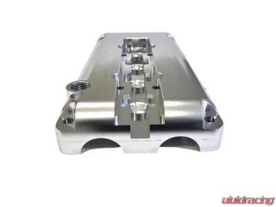 PLM AN10 Ports & Baffle Billet Valve Cover Honda B-Series B18 B20 B16 - PLM-V-COVER-BILLET-B18-AN