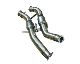 Private Label Mfg PLM Catted Full Downpipes Kit for Infiniti Q50/Q60 2015-2024, 3.0