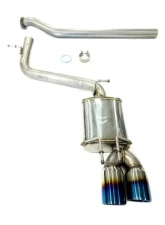 PLM Blue Tips Dual Tips Cat-Back Exhaust Toyota Camry SE 2.5L 2018-2024                                     - PLM-XV70-EXH-BLUE - Image 2