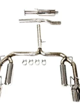 PLM Cat-Back Exhaust System for 2018-2022 Toyota Camry XSE V6 3.5L - Quad Tips                                     - PLM-XV70-EXH-QUAD - Image 3