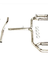 PLM Cat-Back Exhaust System for 2018-2022 Toyota Camry XSE V6 3.5L - Quad Tips                                     - PLM-XV70-EXH-QUAD - Image 2