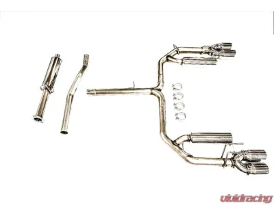 PLM Cat-Back Exhaust System for 2018-2022 Toyota Camry XSE V6 3.5L - Quad Tips - PLM-XV70-EXH-QUAD