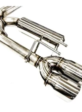 PLM Cat-Back Exhaust System for 2018-2022 Toyota Camry XSE V6 3.5L - Quad Tips                                     - PLM-XV70-EXH-QUAD - Image 3