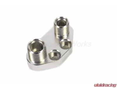 PLM Precision Works AC Compressor Adapter Fitting Sanden SD7B10 7176 Billet Aluminum - PW-AC-ADPT-SANDEN