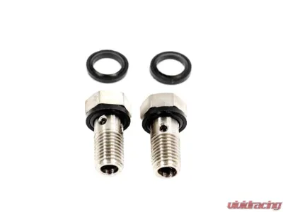 Precision Works Stainless Steel Banjo Bolt Set for Ford 6.0L 6.4L Diesel Turbo 2003-2010 - PW-BB-SS-0310