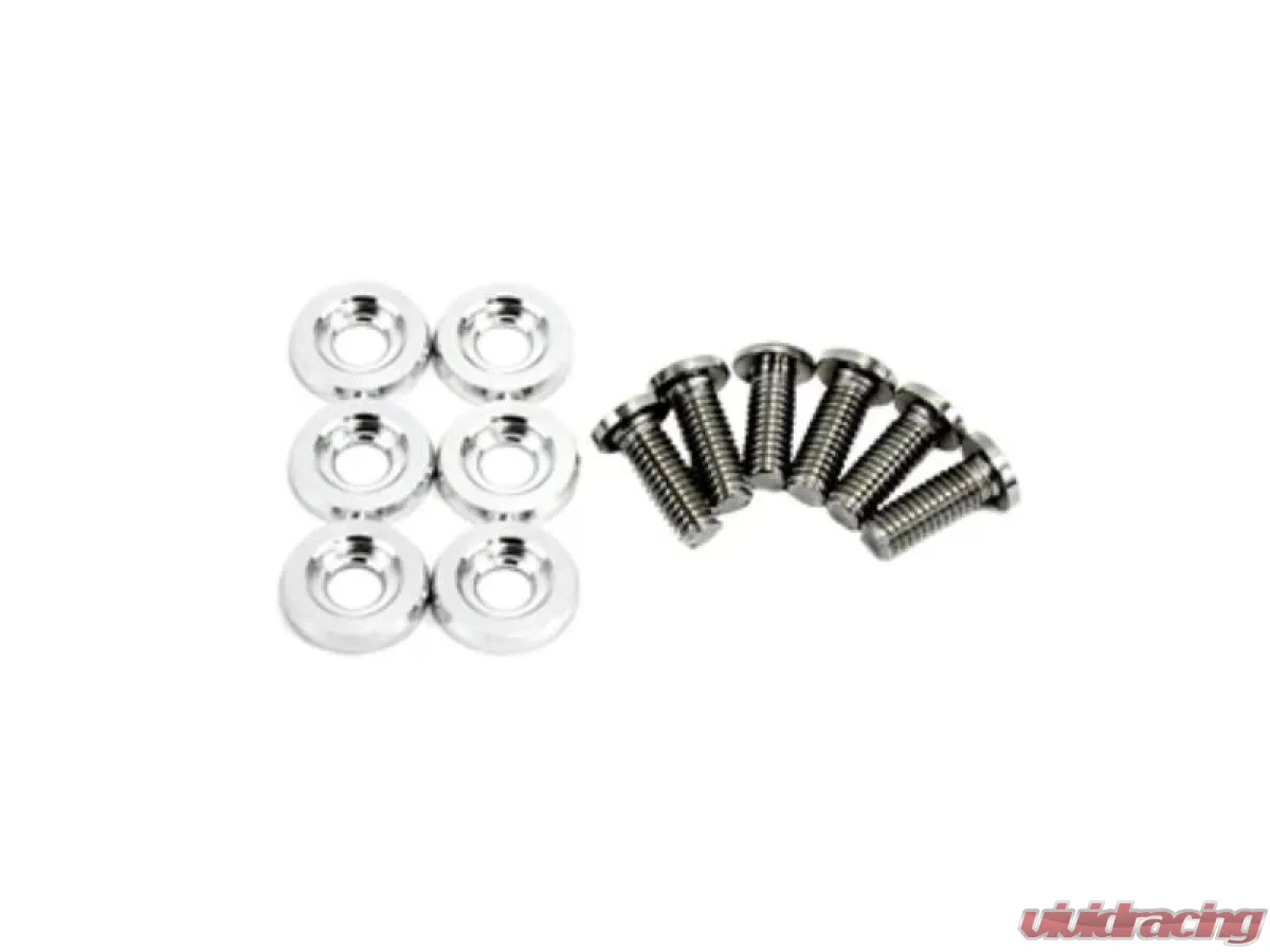 PLM Precision Works Silver Aluminum Fender Bumper Engine Bay Dress Up